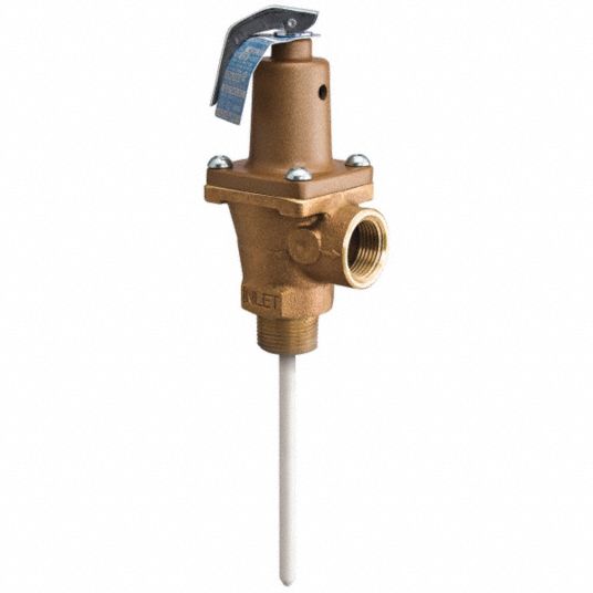 WATTS Temperature and Pressure Relief Valve, 205,000 BtuH, 125 psi, 5