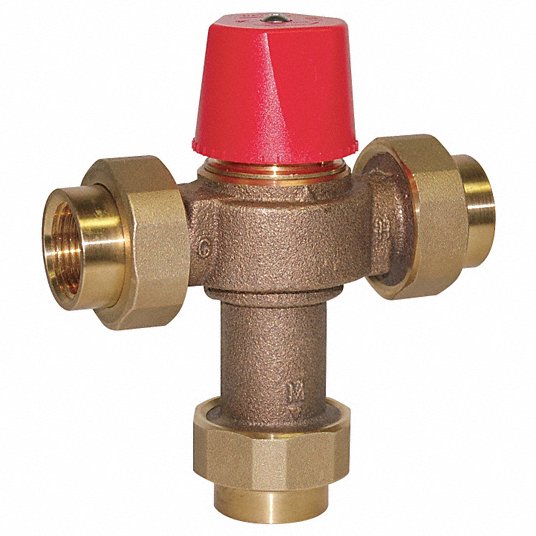 1/2 in FNPT Inlet Type Mixing Valve, Brass, 0.5 to 23 gpm