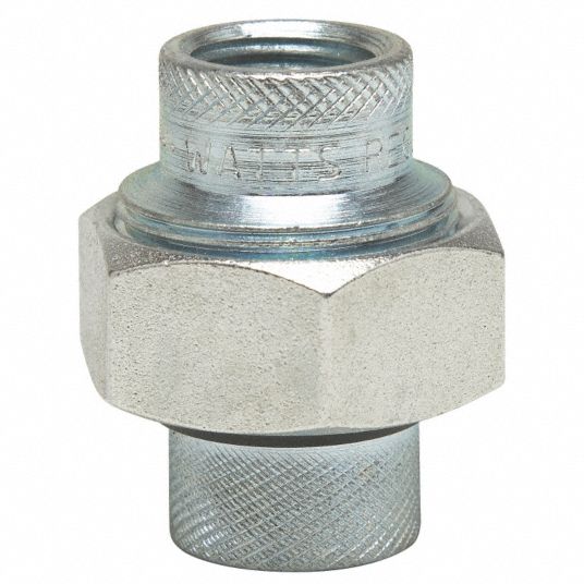 WATTS 1/2 in Galvanized Steel, Malleable Iron Dielectric Union with FIP