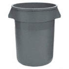 ROUND CONTAINER,44 GAL,24 IN,GRAY
