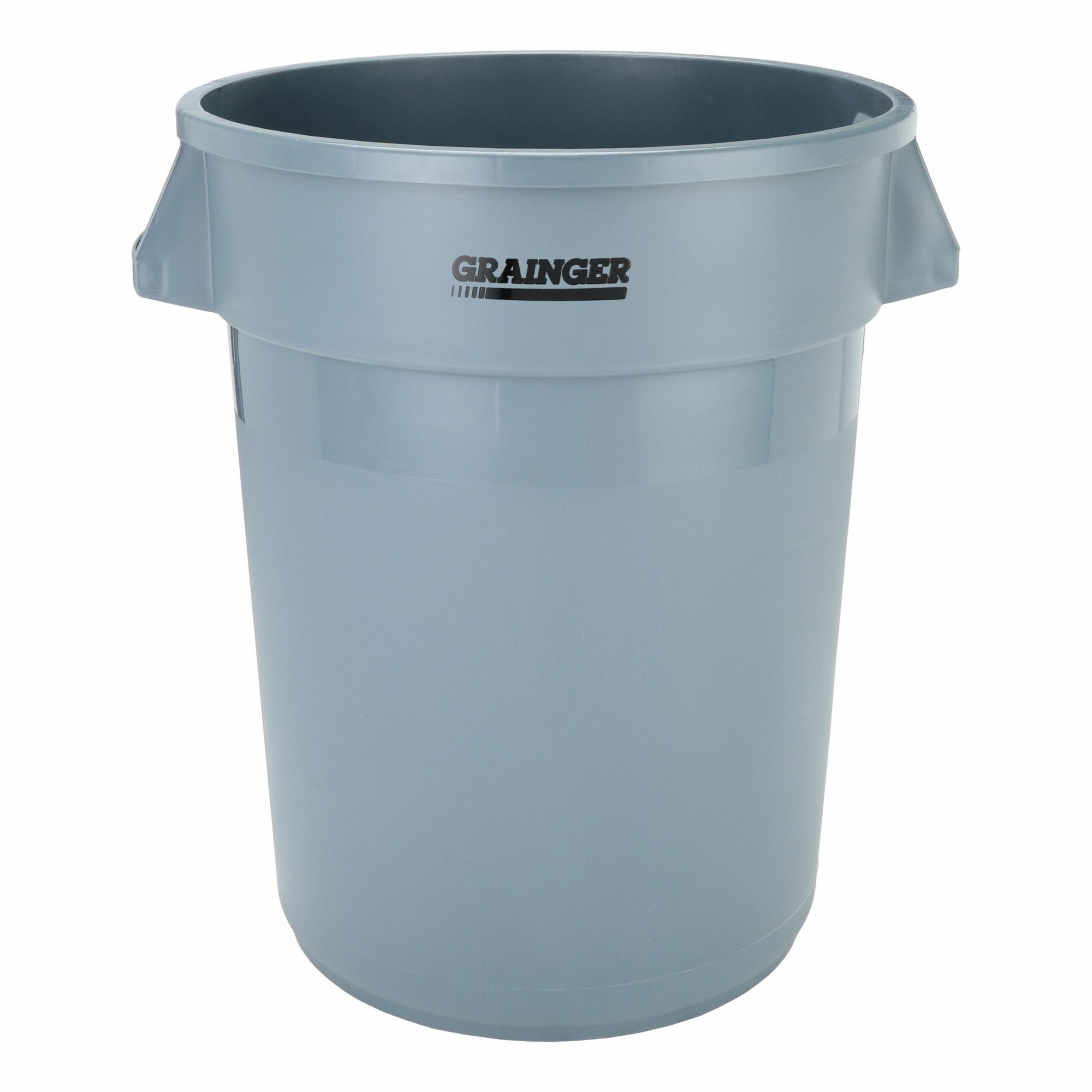 ROUND CONTAINER,32 GAL,22 IN,GRAY
