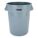 ROUND CONTAINER,32 GAL,22 IN,GRAY