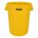 ROUND CONTAINER,32 GAL,22 IN,YELLOW