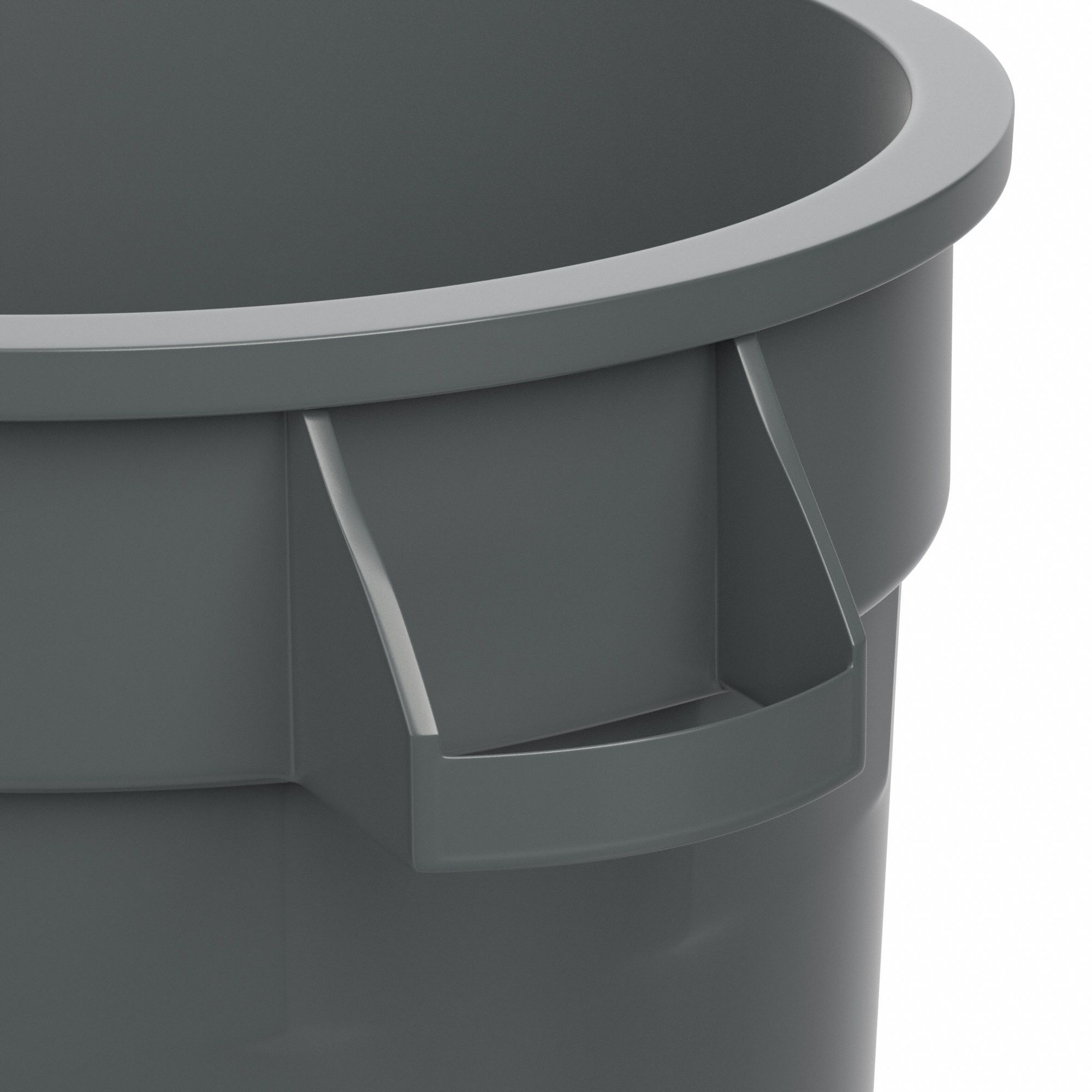 Tough Guy 4PGR7 22 gal. Gray Round Trash Can