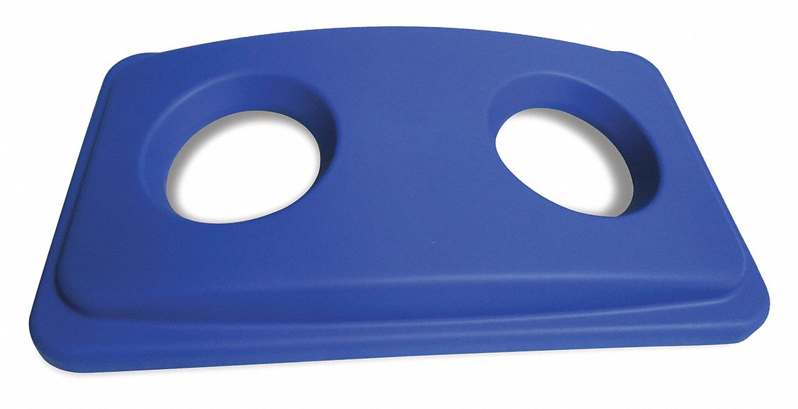 RECYCLING TOP,PLASTIC,BLUE