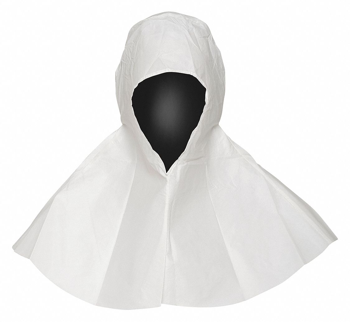 DUPONT Cleanroom Hood, Open, Universal, White, PK 100 - 5DMY8 ...