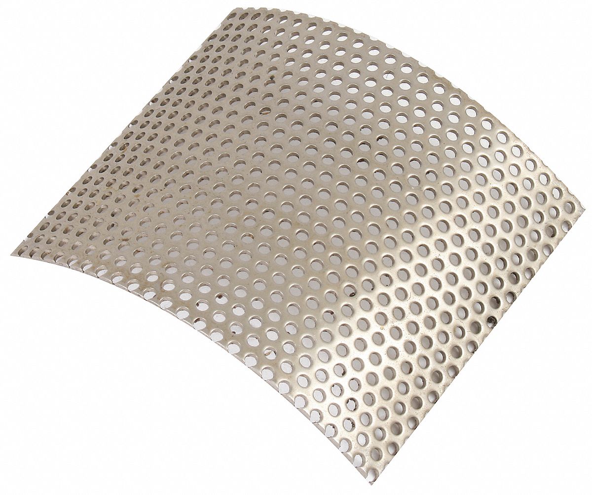 Soil Grinder Stainless Plate: No. 4 Perforated