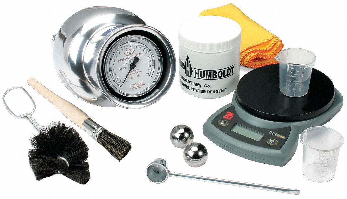 Soil Moisture Tester: 6 g Sample Size, 0% Moisture Min, 20% Moisture Max