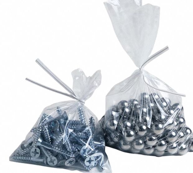 Open Poly Bag: 1 mil Thick, 20 in Wd, 30 in Lg, Clear, Case Pack, 1, 000 PK