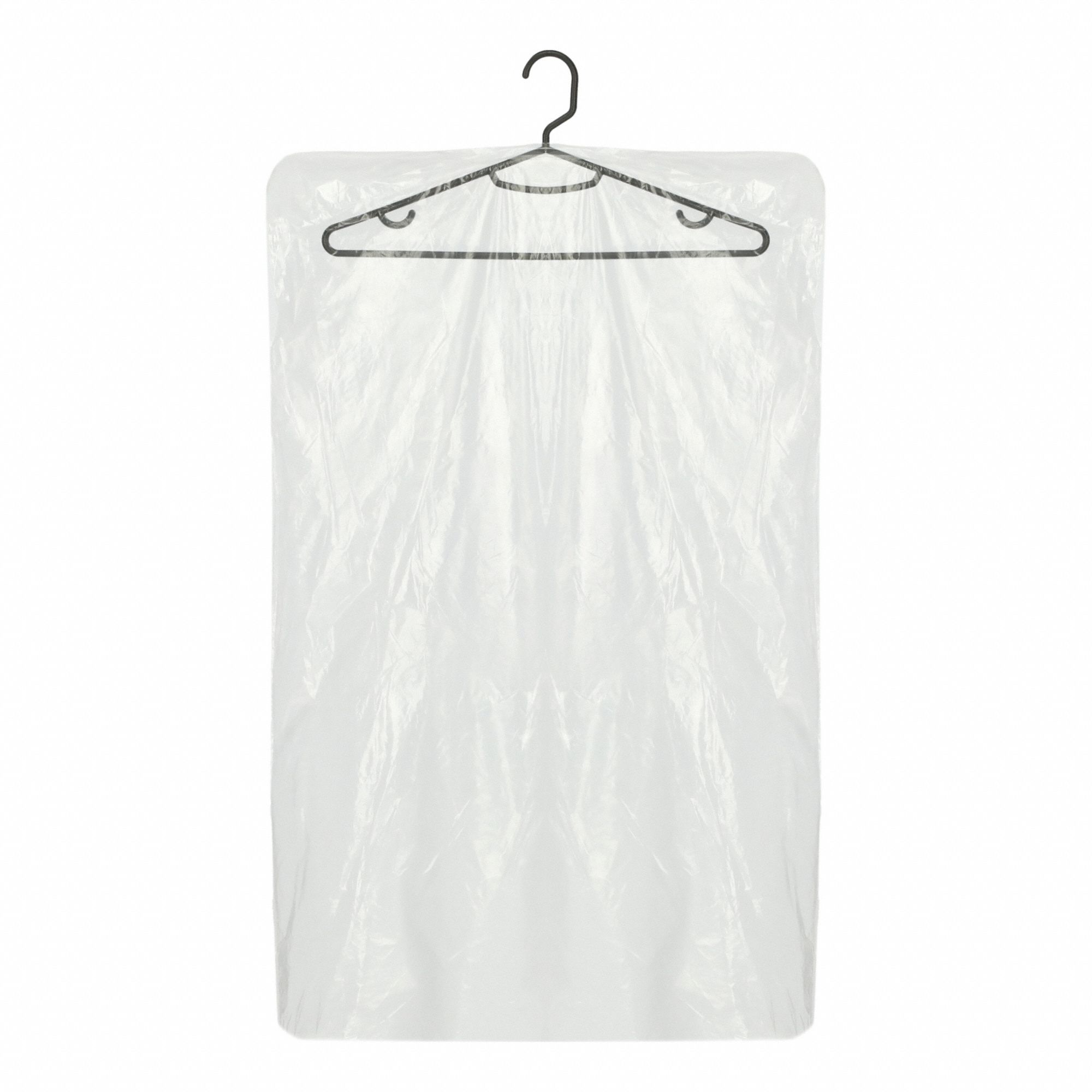 Garment Bags: 20 in Wd, 0 in Dp, 36 in Ht, 0.35 mil Thick, For Suit Garment Type, 1, 000 PK
