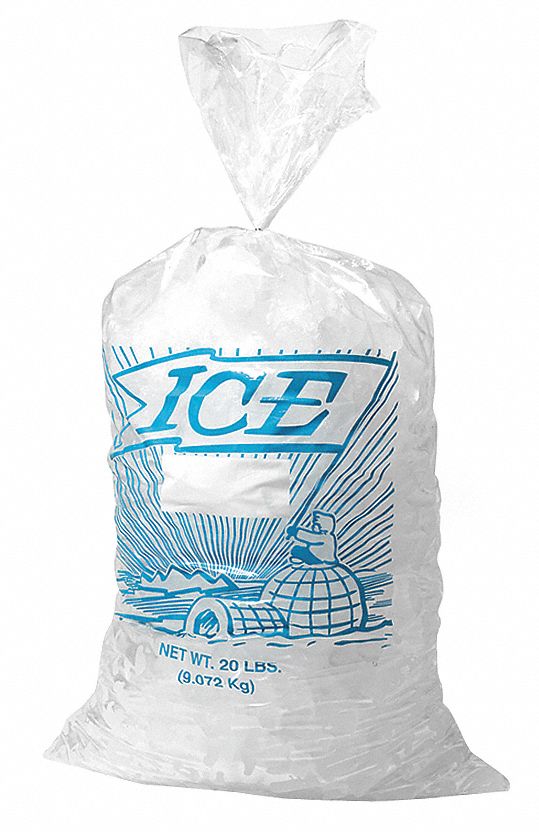 ICE BAG,18X9 IN.,1.20 MIL,PK1000