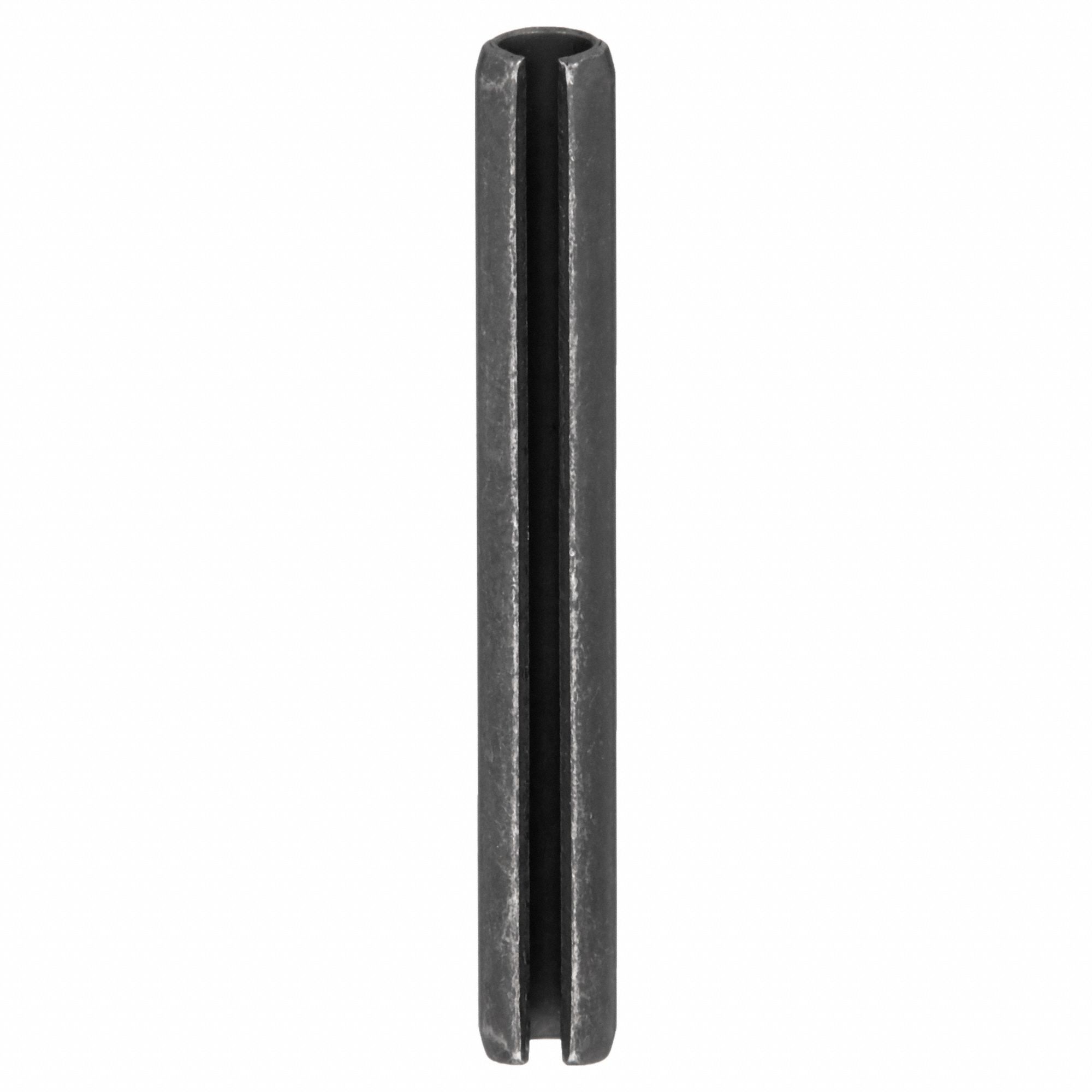 SPRING PIN, 6MM DIA, 60MM L, SLOTTED, METRIC, 6MM PIN DIA, 60MM SHANK L, STEEL, 25 PK