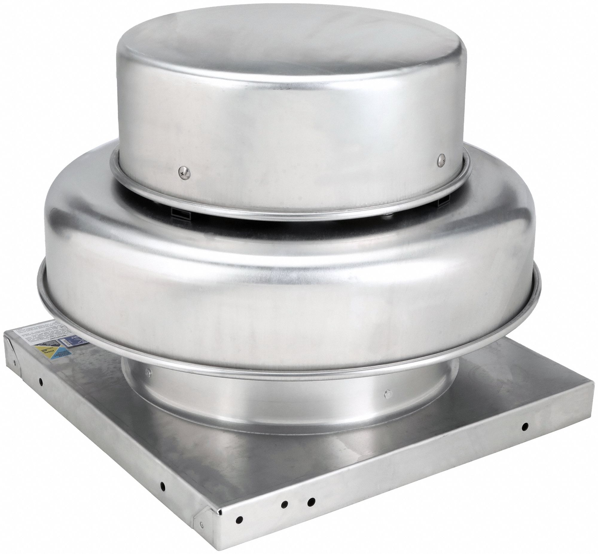 Centrifugal Downblast Roof Exhaust Fan: Direct Drive, Includes Drive Pack, 8 in Wheel, 495 cfm, 1