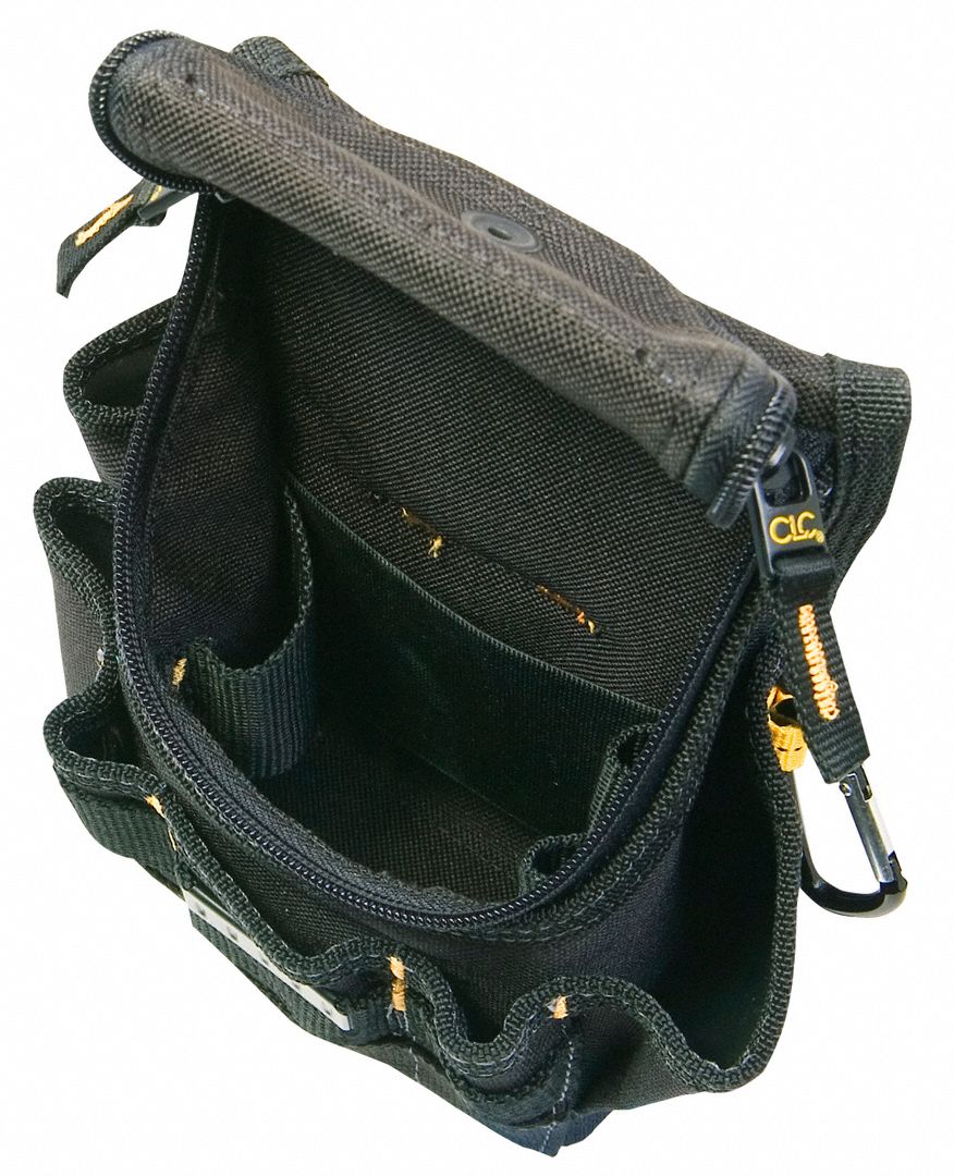 CLC Black, Tool Pouch, Polyester, For Maximum Belt Width 2 3/4 in