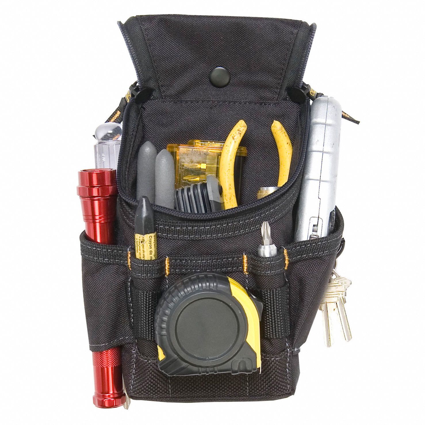 CLC Black, Tool Pouch, Polyester, For Maximum Belt Width 2 3/4 in