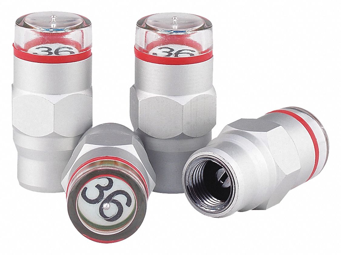 VICTOR TPMS Valve Cap, 036 PS, PK4 5DYY7225007038 Grainger