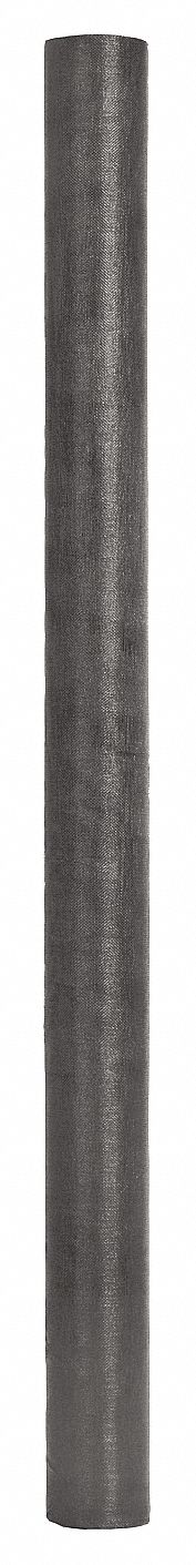 Replacement Screen: Fiberglass, Charcoal, 18 x 16 Mesh Size, 5 ft Wd, 100 ft Lg