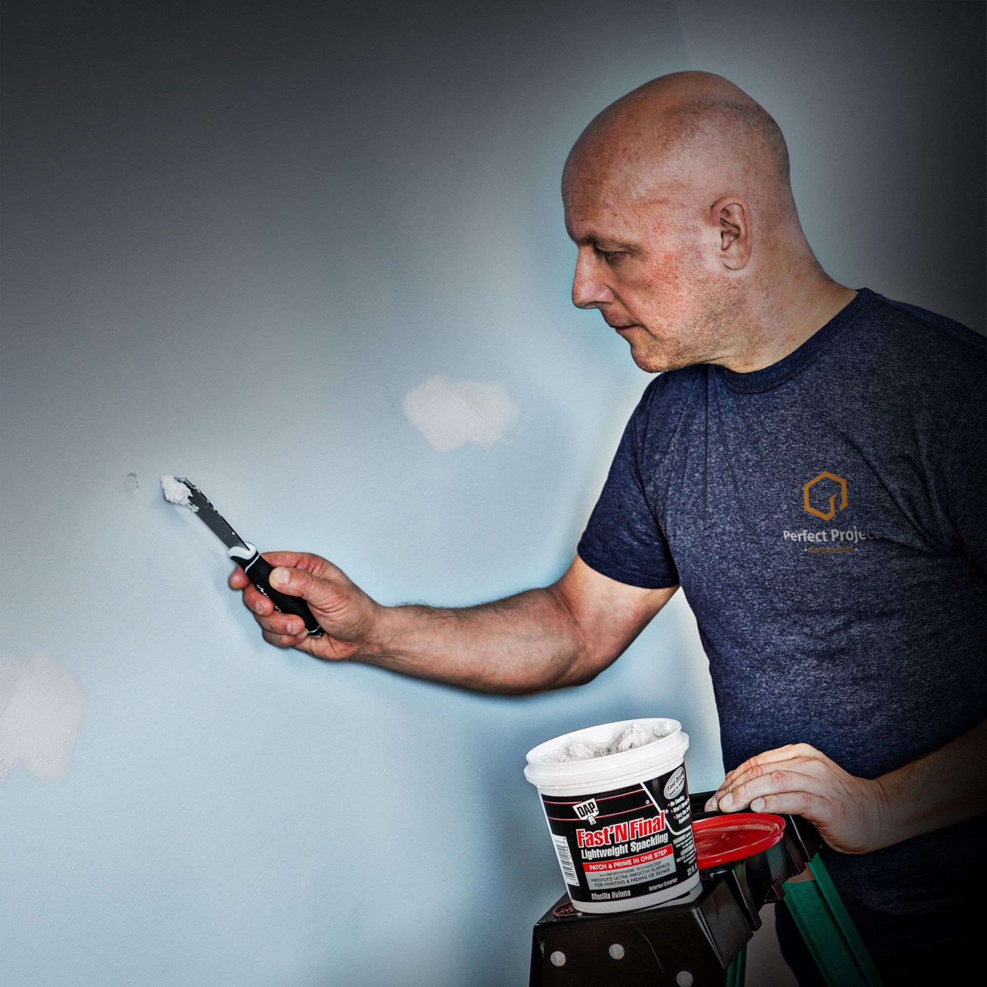 DAP Lightweight Spackling, 1 qt Size, White Color, Container Type Pail