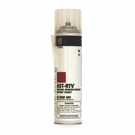 ANTISEIZE TECHNOLOGY High Temperature RTV Silicone Sealant, 85 to 600°F Temp. Range, Full Cure