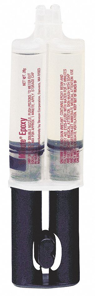 Epoxy Adhesive: 5-Minute Epoxy Gel, Ambient Cured, 25 mL, Syringe, Gray, Gel