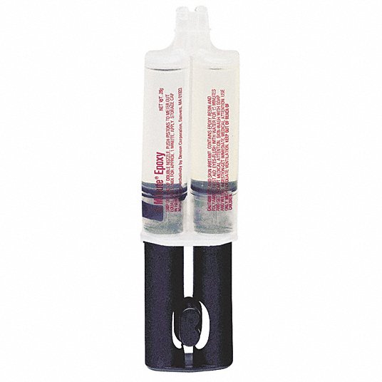 Epoxy Adhesive: 5-Minute Epoxy Gel, Ambient Cured, 25 mL, Syringe, Gray, Gel