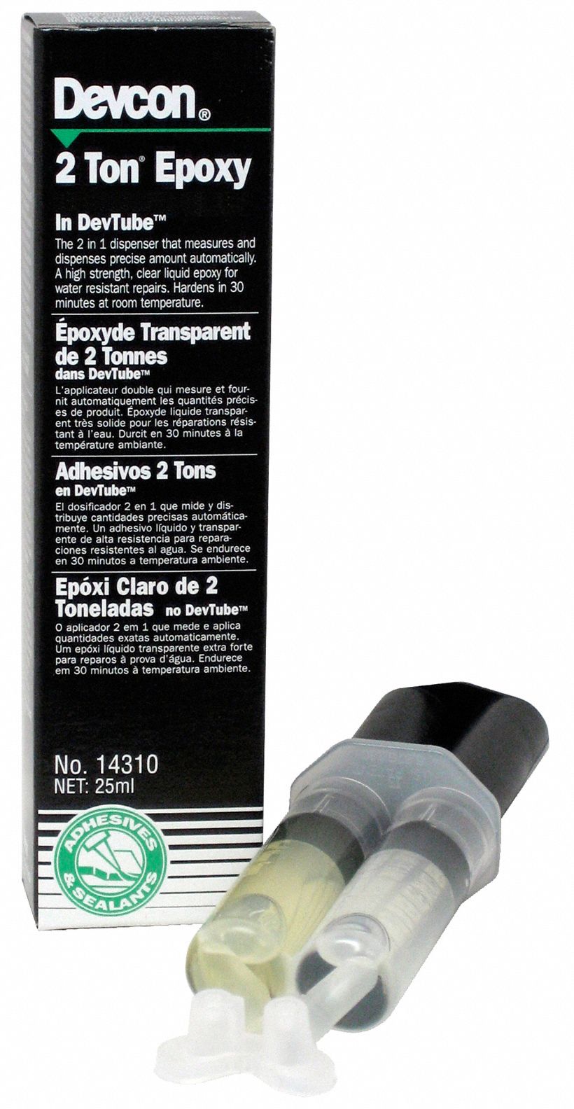 Devcon Series Epoxy Adhesive Syringe 25 Ml 8 To12 Min Work Life 5e157 Grainger