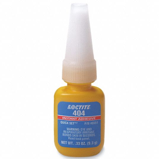 MSC Loctite 135429 0.70 oz Bottle Clear Instant Adhesive Series 401, 15 sec  Fixture Time, 24 hr Full Cure Time, Bonds to Plastic & Rubber