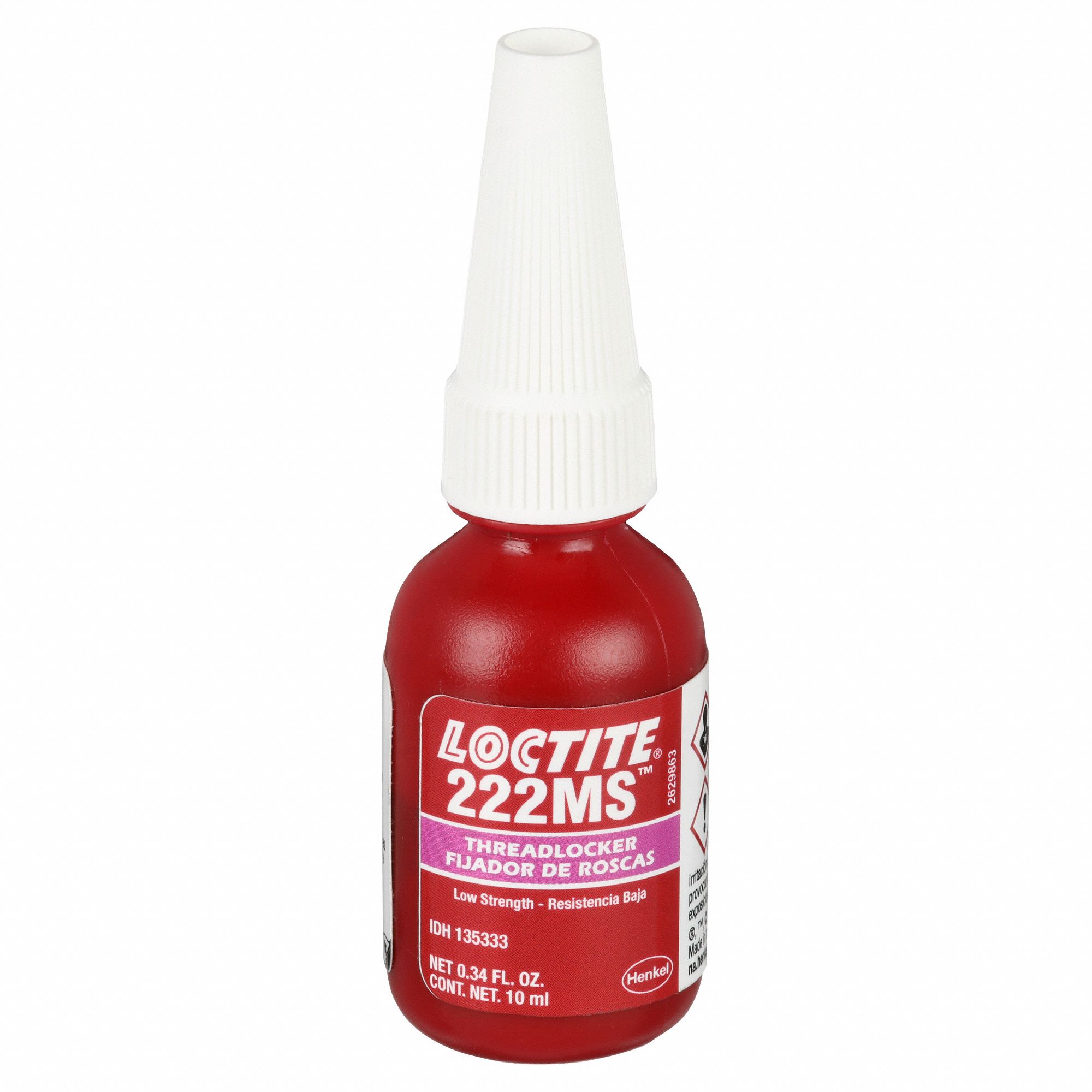 FREIN FILETS À FAIBLE RÉSISTANCE, 222MS, MV, CONFORME À SPEC MIL, BOUTEILLE 0,34OZ LIQ