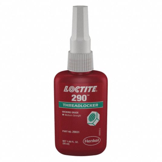 LOCTITE, 290, Green, Wicking MediumStrength Threadlocker 5E217135392 Grainger