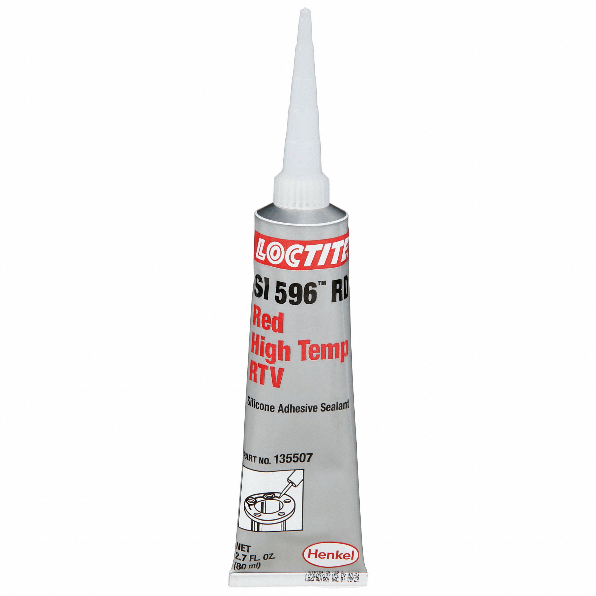 GASKET SEALANT, SI 596, 2.71 FL OZ, TUBE, RED, HIGH-TEMPERATURE RESISTANT