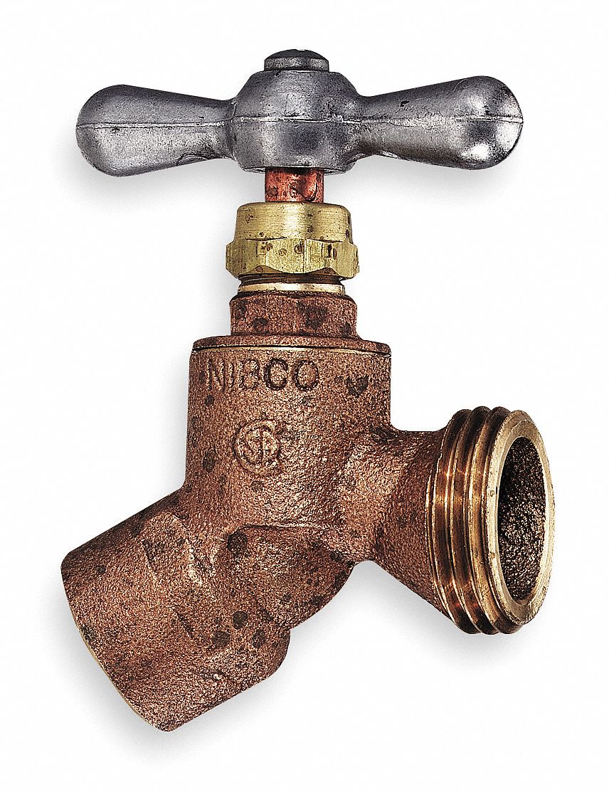 NIBCO 1/2" FNPT Zinc Hose Bibb, No Kink 5E41645U 1/2 Grainger