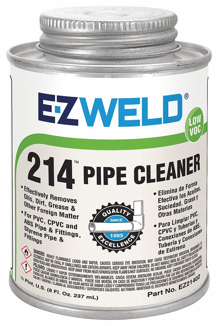 EZ WELD, 214, 8 oz, Surface Cleaner 5E52321402 Grainger