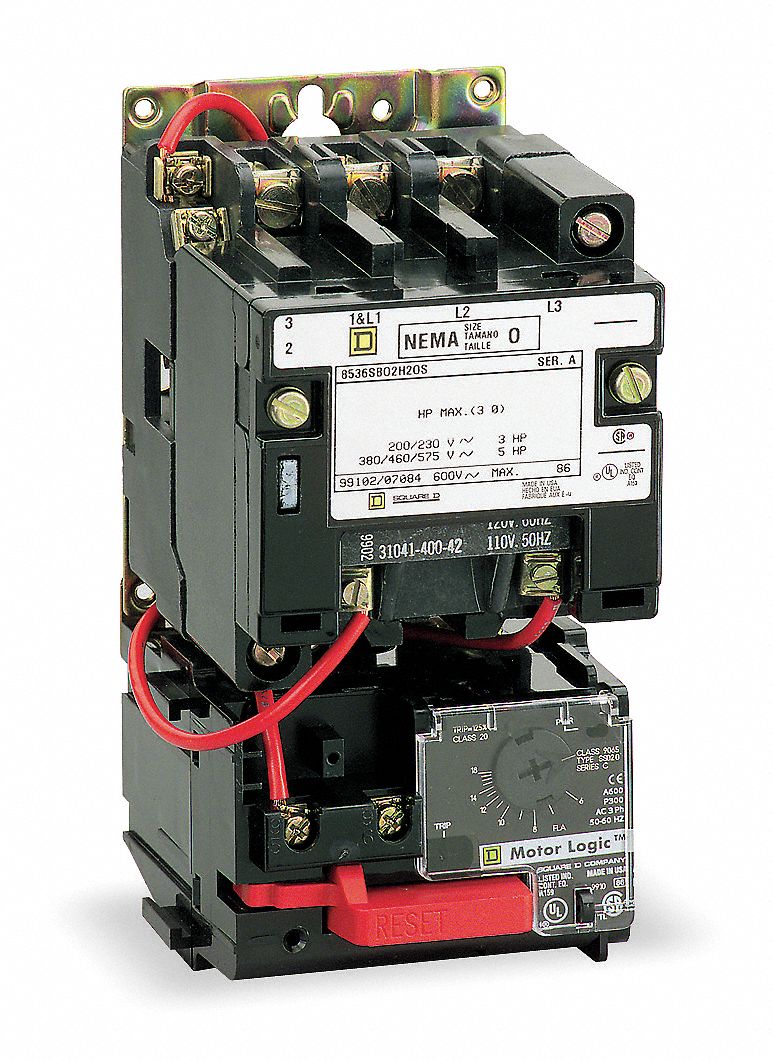 Square D 3-phase Motor Starter With Overload Protection