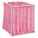 POCKET AIR FILTER, 24 X 24 X 18 IN, MERV 13, PINK, FIBREGLASS, 6 POCKETS