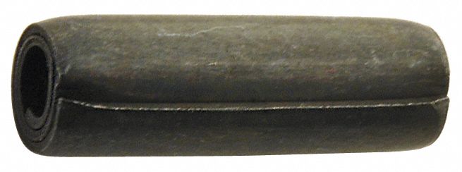 Coiled Spring Pin, 8mm dia, 35mm L, Coiled, PK5: Coiled, Metric, 8 mm Pin Dia, 35 mm Shank Lg, 5 PK