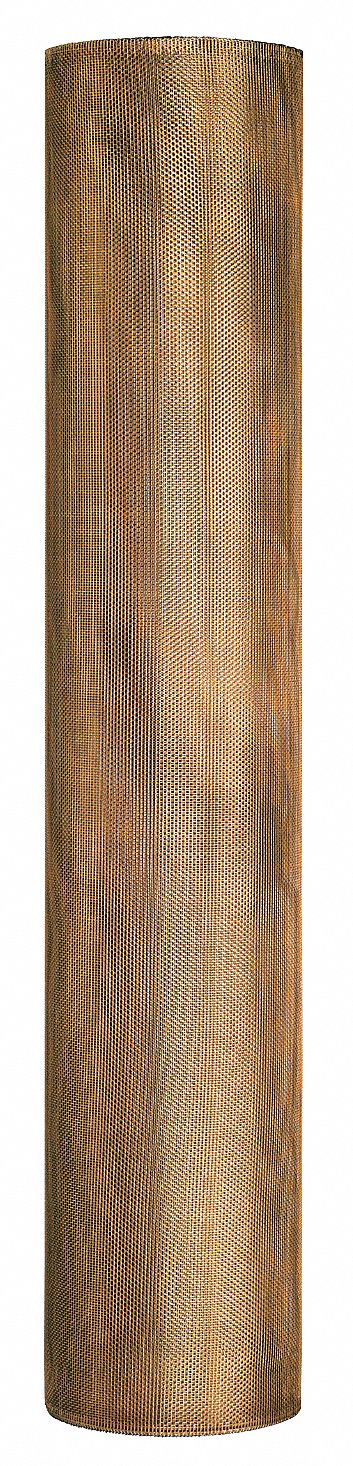 Replacement Screen: Bronze, Bronze, 18 x 14 Mesh Size, 2.5 ft Wd, 100 ft Lg
