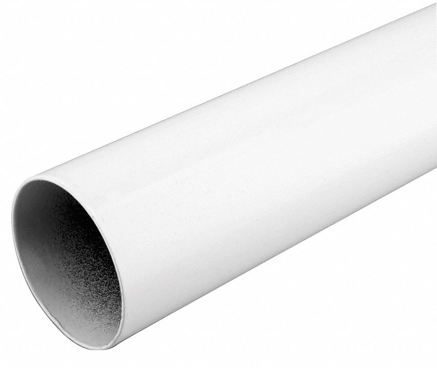 Closet Pole: 1 1/4 in Rod Dia, 96 in Max Rod Lg, Steel, White