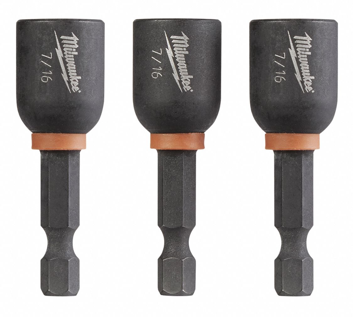 SHCKWAV 7/16X1-7/8 MAGNTIC NUTDRIVR