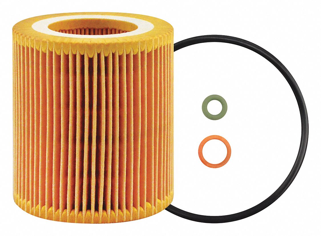 Oil Filter Element: P7438, 3 1/8 in Overall Ht, 2 7/8 in Outside Dia, Oil, BMW