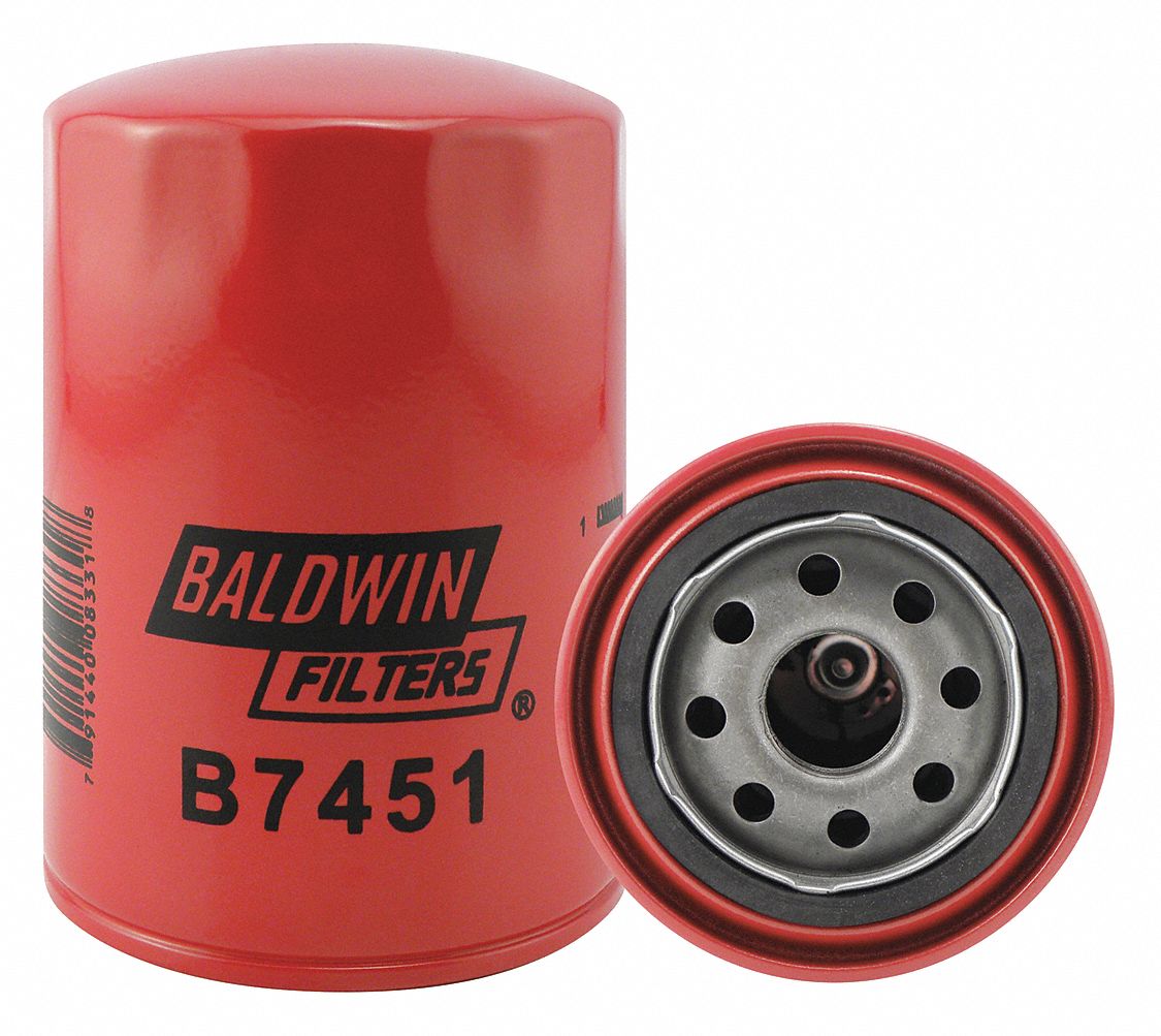 BALDWIN FILTERS, M24 x 2.0 mm Thread Size Automotive Filters, 5 1/8 in Lg, Oil Filter 5ECR9