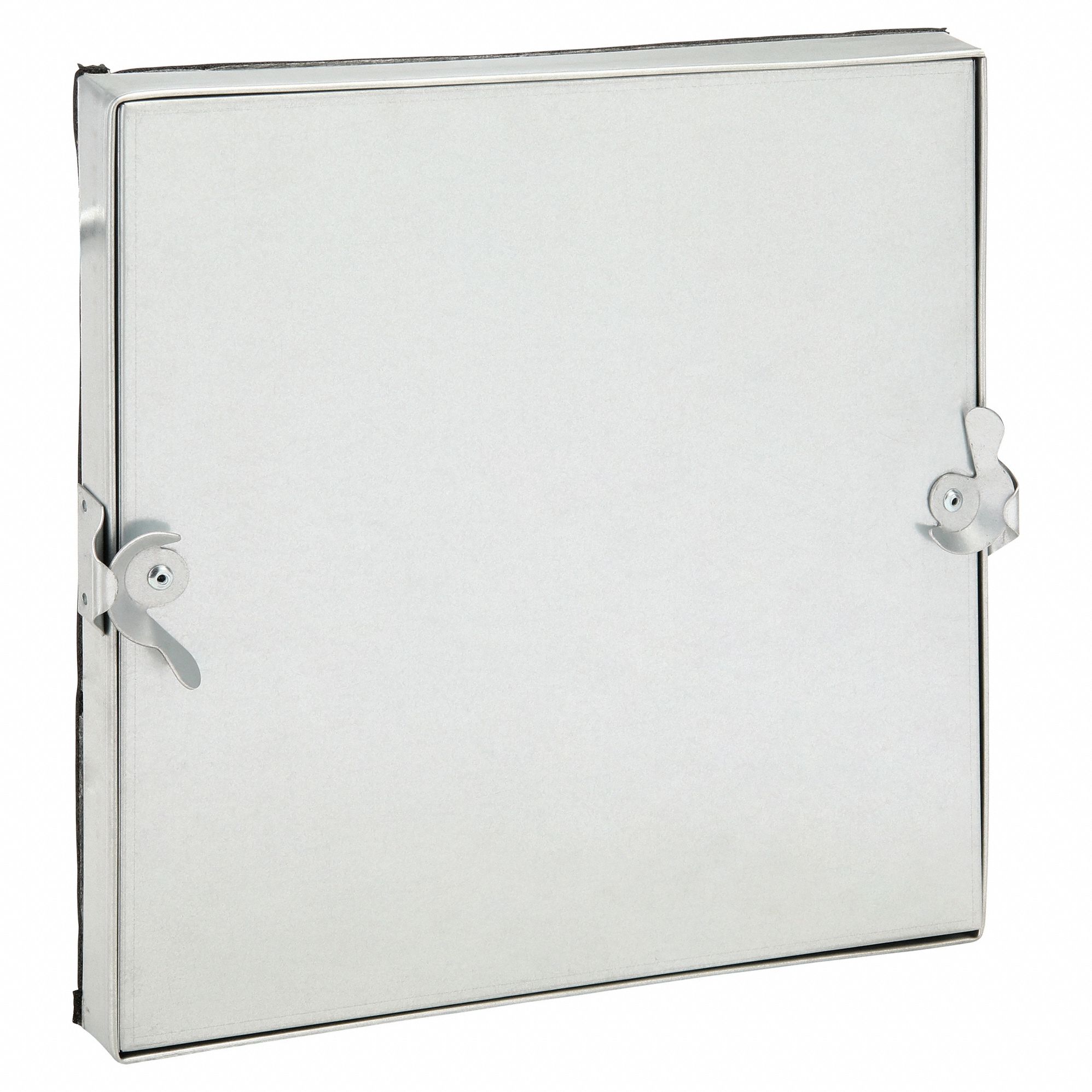 Duct Access Door: 14 in x 14 in, 22 ga, Steel, Double Cam, Tab-In Hinge, 14 in Observation Port Ht