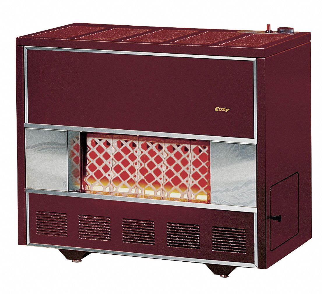 COZY Gas Console Heater, 19-1/4 In. D, LP - 5EFV2|VCR502B-D - Grainger