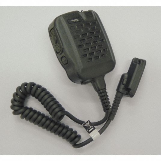 VERTEX STANDARD Speaker Microphone: Fits Vertex Std, For VX-537 Series,  Push To Talk, MH50C7A