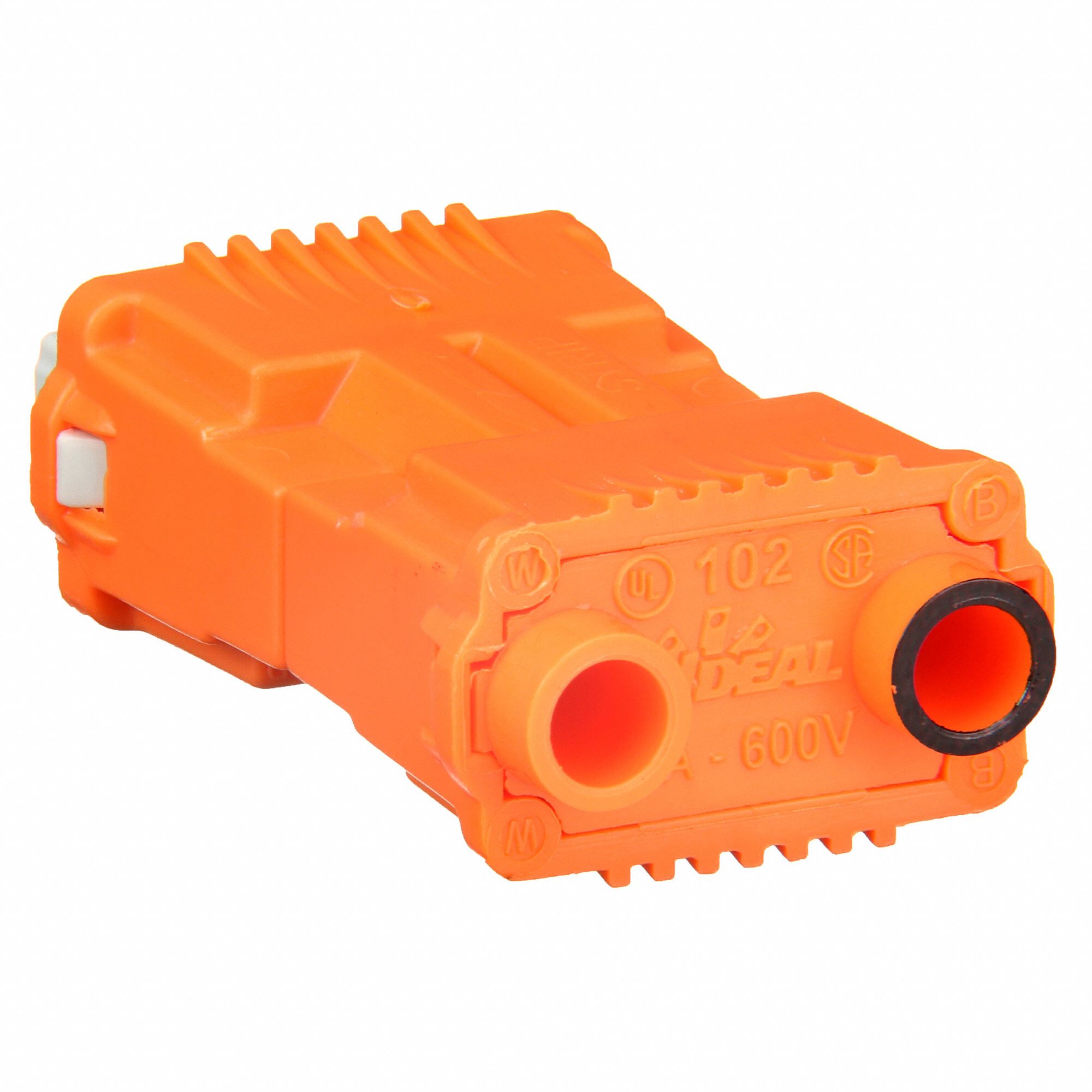 IDEAL Ballast Disconnect 18 to 12 AWG Wire Size, Male/Female, Orange