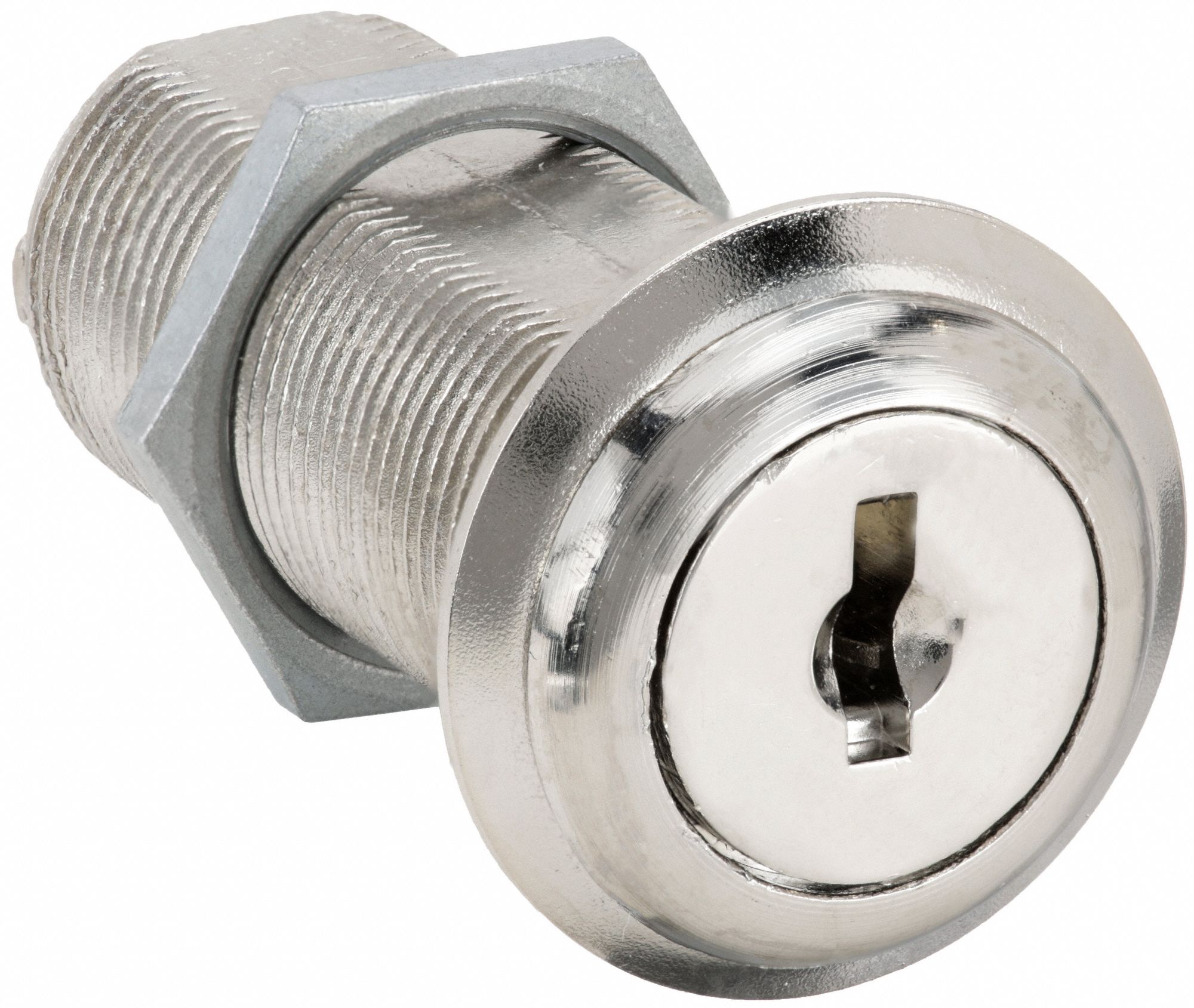 DISC CAM LOCK,NICKEL,MASTER KEYED