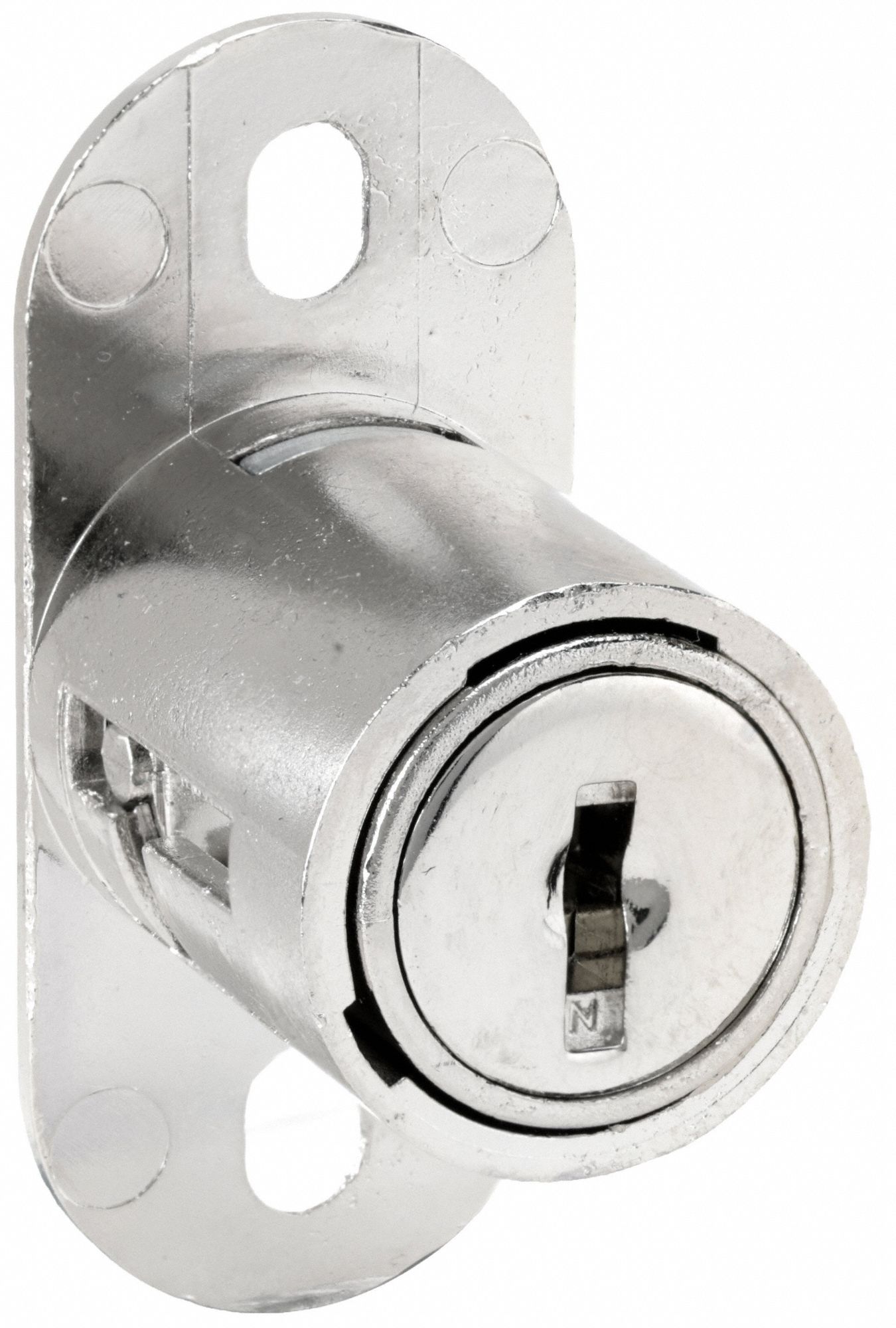 Sliding Door Lock: 1 in Lg, 7/8 in Wd, 2 in Ht