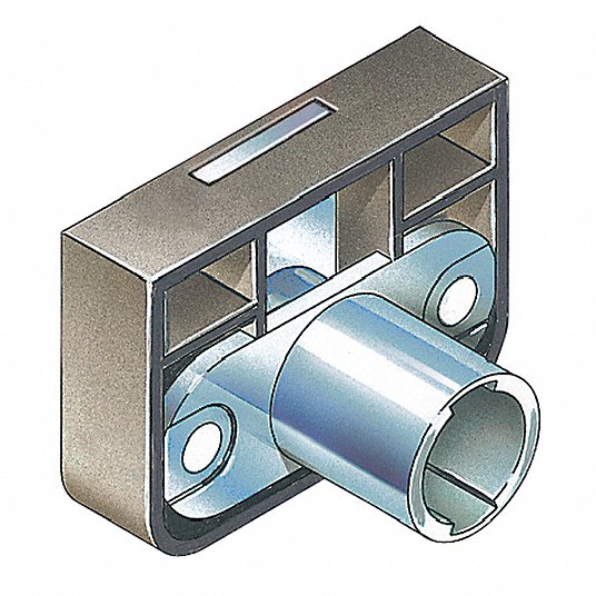 Removable Core Plug Cabinet and Drawer Dead Bolt Locks: For 3/4 in Material Thick, Zinc-Plated