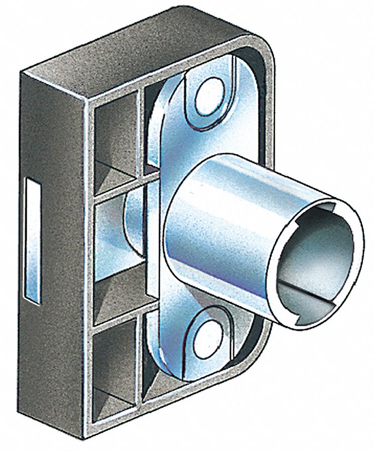 Removable Core Plug Cabinet and Drawer Dead Bolt Locks: For 3/4 in Material Thick, Zinc-Plated, 290