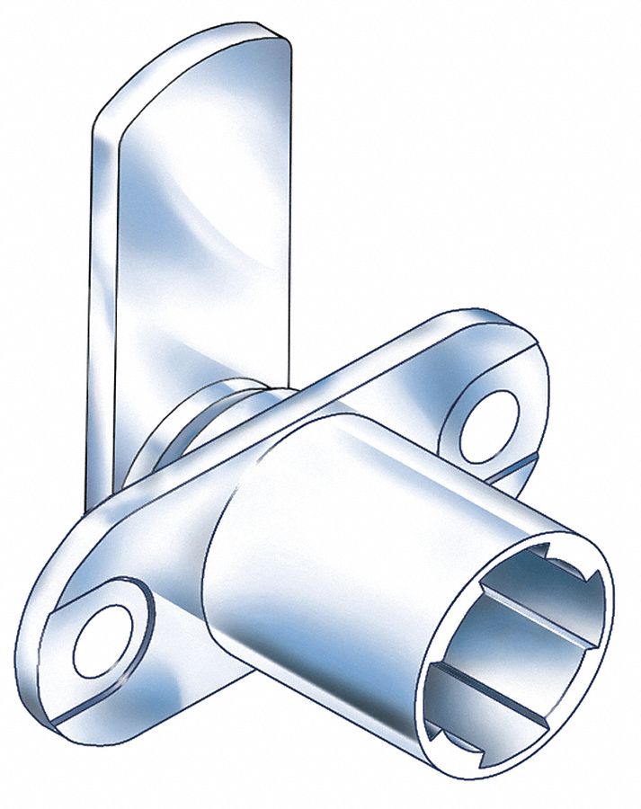Interchangeable Core Keyed Cam Lock: For 3/4 in Material Thick, 21/32 in Mounting Hole Dia.