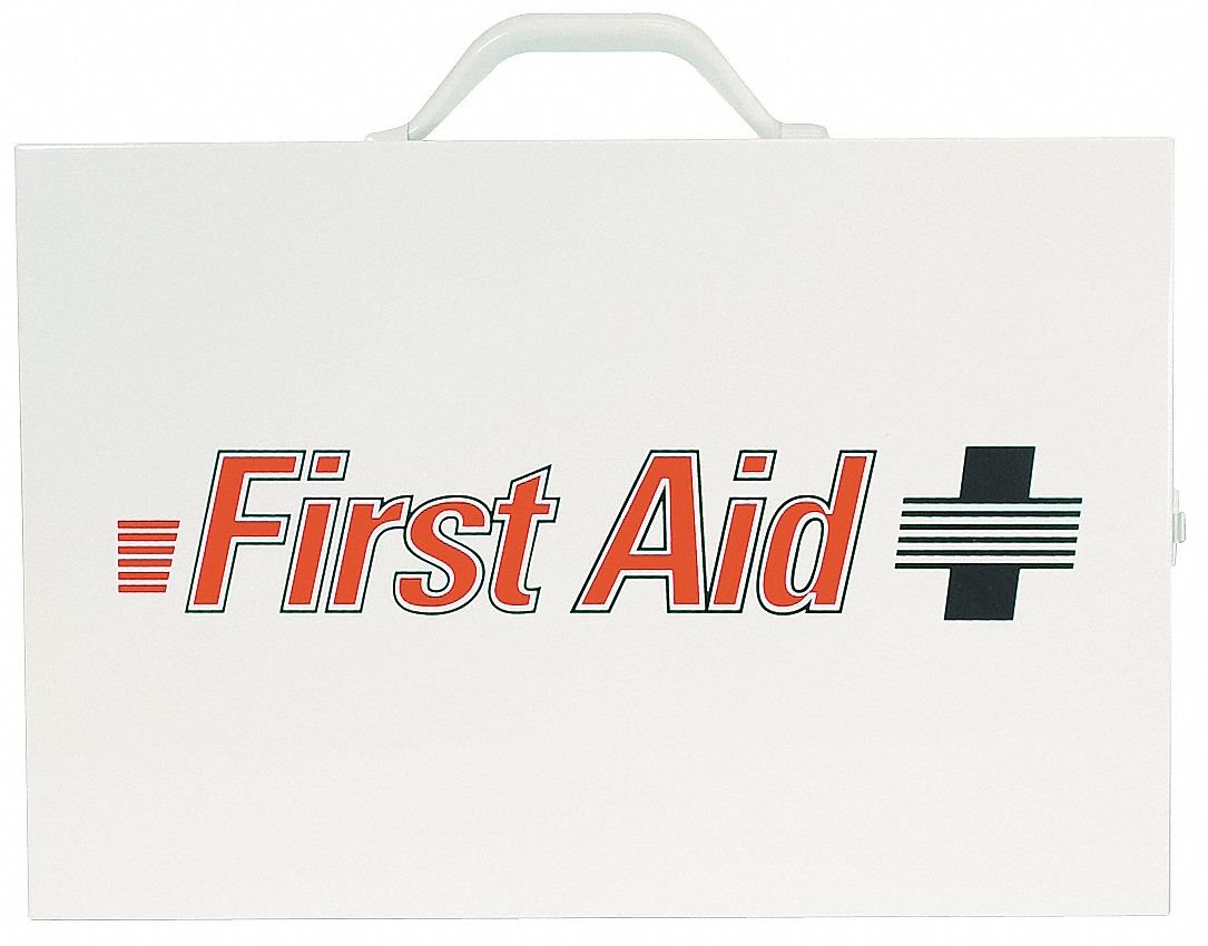 5ELV6 - Empty First Aid Cabinet Metal White